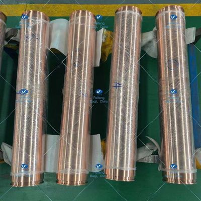 ISO9001 Feiteng Yellow Cu Copper Target Vaccum Package