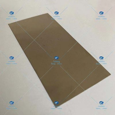 Widely Used 97*47*0.1mm Thin Titanium Brass Foil