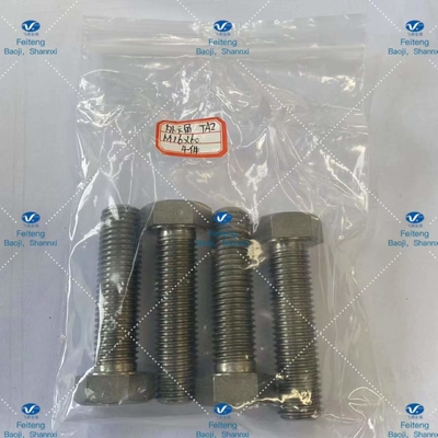 Gr2 M16 Outer Hexagon Screw Titanium Fasteners With Integrity